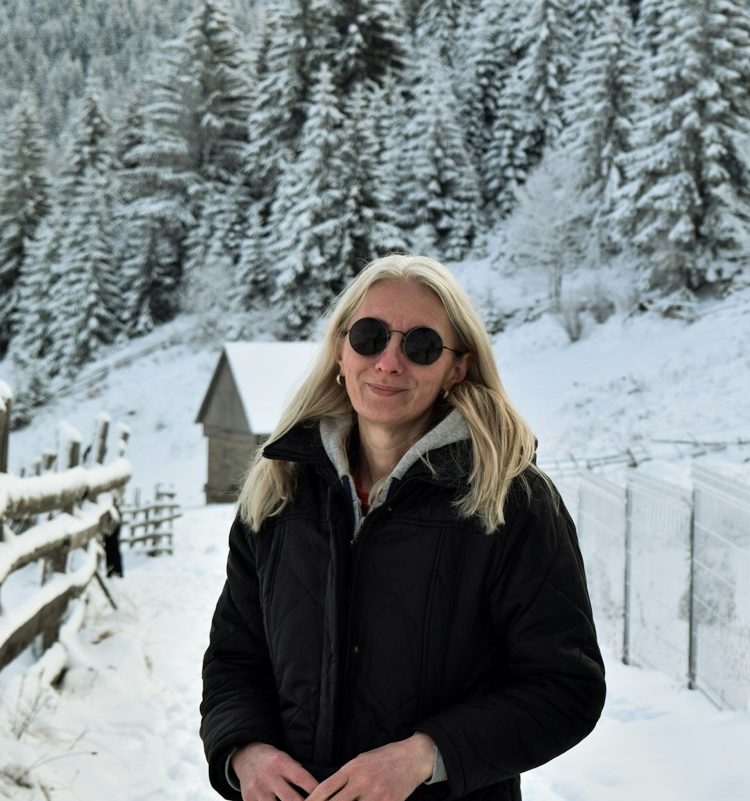 Portrait of a Swiss female culture reporter