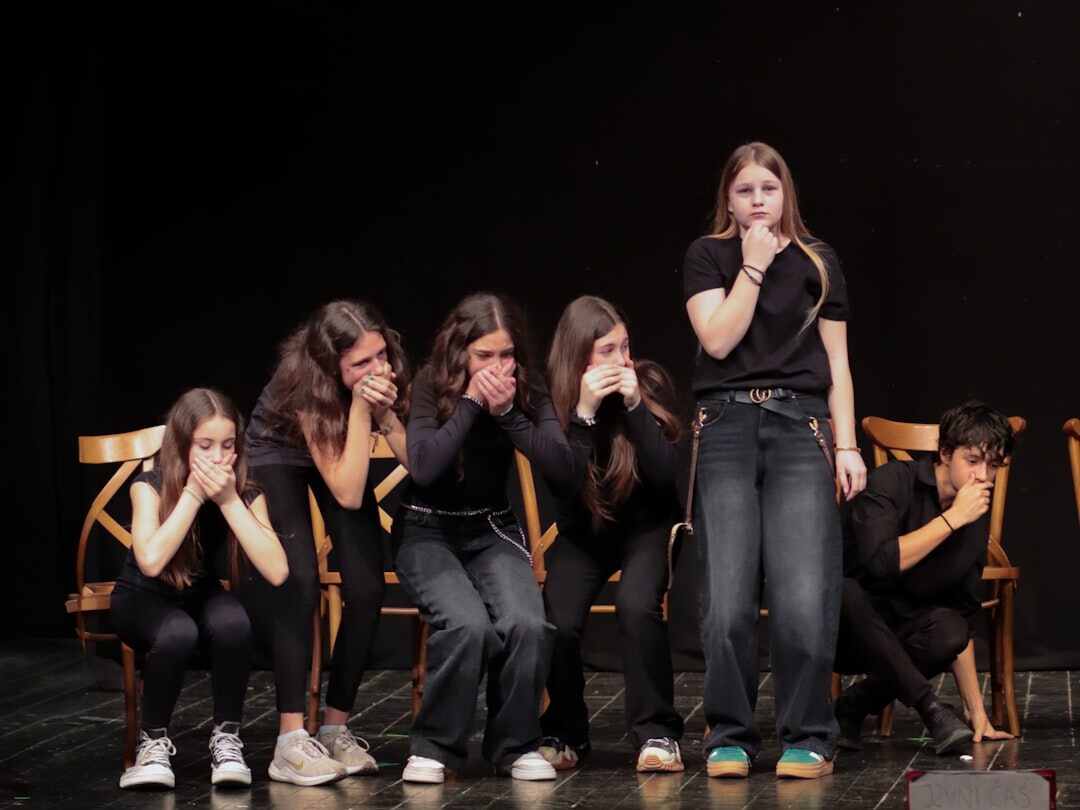 actor on stage performance
